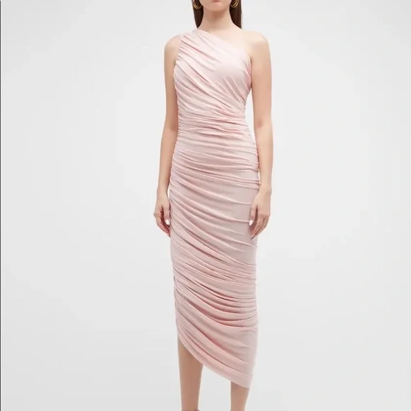 Norma Kamali | Dresses | Norma Kamalidiana Shirred Oneshoulder Midi Gown |  Poshmark